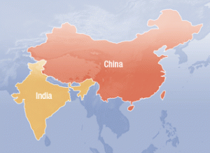 china-india-map