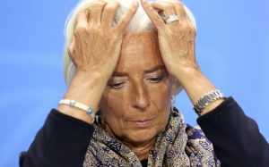 FILE - 17 December 2015: Head of IMF Christine Lagarde is to stand trial in France for alleged negligence over a multi million payment to businessman Bernard Tapie in 2008 during her time as French Finance Minister. BERLIN, GERMANY - MAY 13: Managing Director of the International Monetary Fund (IMF) Christine Lagarde listens at a news conference in the German federal Chancellery on May 13, 2014 in Berlin, Germany. World finance, economic and labor leaders met with the German chancellor today, after a weekend upon which she reiterated her stance on the importance of regulation of global finance markets. (Photo by Adam Berry/Getty Images)