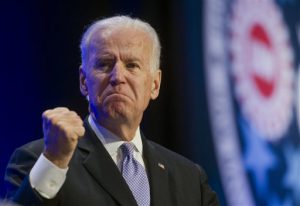 Vice President Joe Biden gestures while  speaking at the 2014 UAW National Community Action Program Conference in Washington, Wednesday, Feb. 5, 2014. (AP Photo/Cliff Owen)